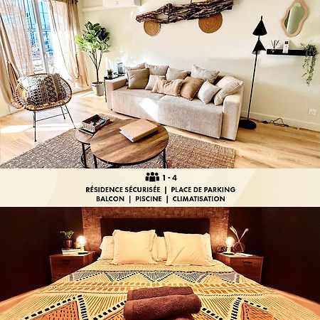 Apartamento Modern 1 Bdr + Balcony + Free Parking + Ac + Pool L'Isle-d'Abeau Exterior foto