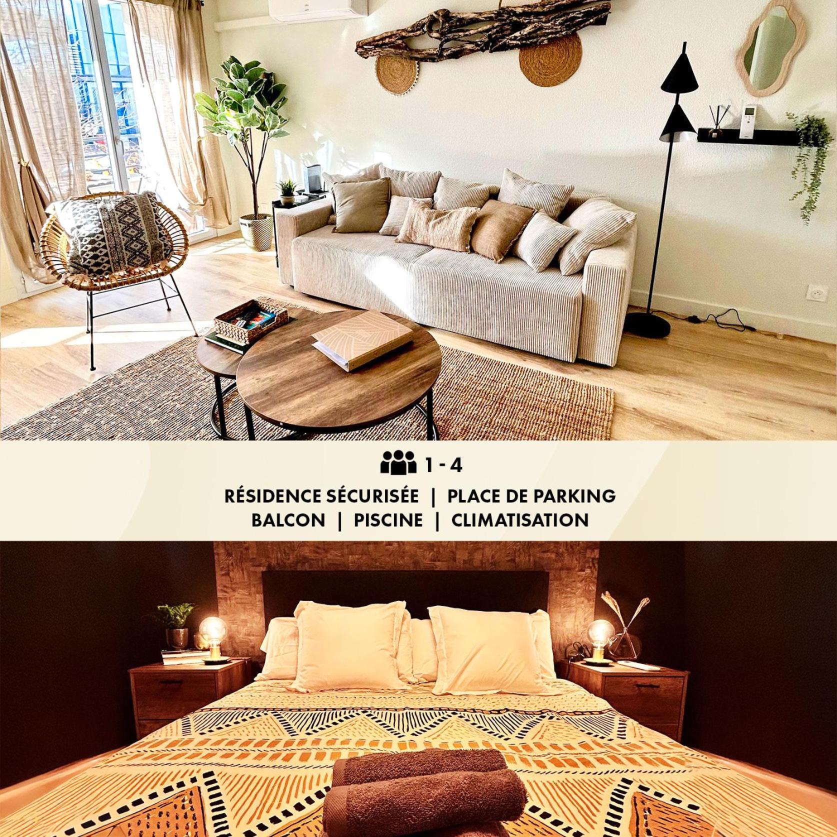 Apartamento Modern 1 Bdr + Balcony + Free Parking + Ac + Pool L'Isle-d'Abeau Exterior foto